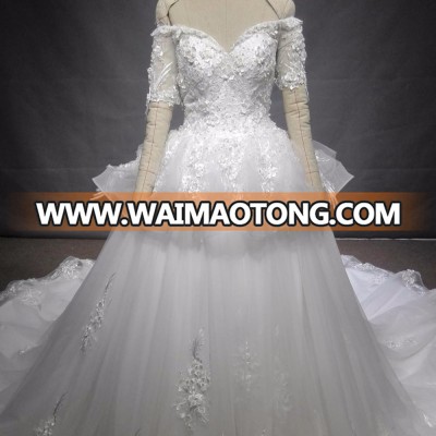 2018 OEM Service Modern Designs Elegant Bridal Gown Wedding Dress