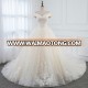 LZ252 Yiai Real Picture Beading Wedding Dress 2m Train Glitter Bridal Dresses Ivory Ball Gown Vestido De Noiva